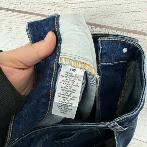 A New Approach Plus Size High Rise Distressed Skinny Jeggings Size 24W - Picture 8 of 8